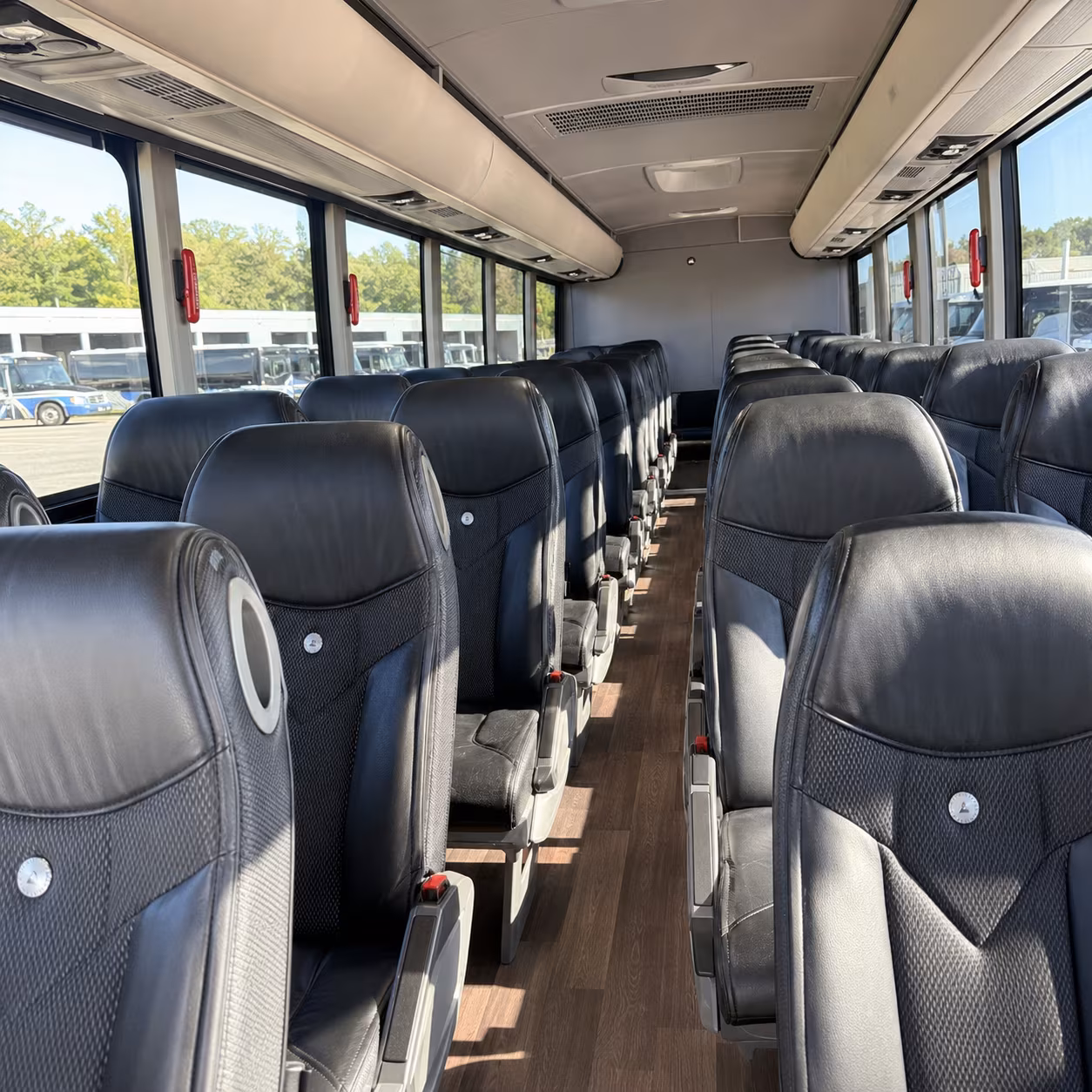danbury charter bus interior
